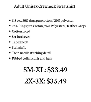 BUILD YOUR OWN: Allendale Fishing CREWNECK SWEATSHIRT Style 12