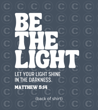 Be The Light Matthew 5:14 Adult Unisex Cotton T-shirt, Chrisitan, Faith