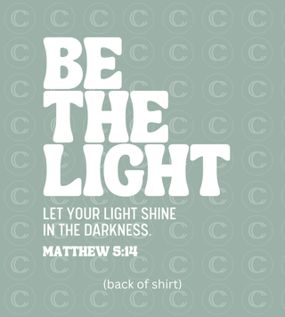 Be The Light Matthew 5:14 Adult Unisex Cotton T-shirt, Chrisitan, Faith