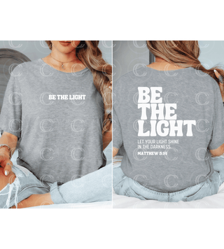 Be The Light Matthew 5:14 Adult Unisex Cotton T-shirt, Chrisitan, Faith
