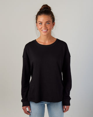 Ladies Beach Fleece Drop Shoulder Crewneck