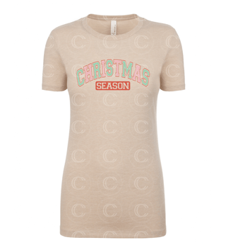 Christmas Season Varsity Letters Women's XS T-shirt