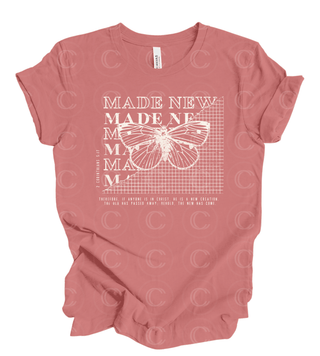 Made New Adult Unisex Heavyweight T-shirt, Christian, Faith
